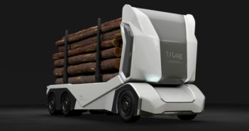 Einride présente un camion forestier électrique, sans chauffeur et sans cabine