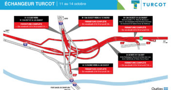 Entraves du week-end à l’échangeur Turcot
