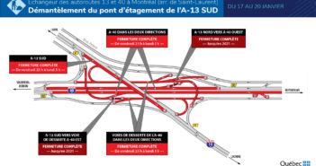 Fermetures dans l’échangeur 13/40 le week-end du 17 janvier