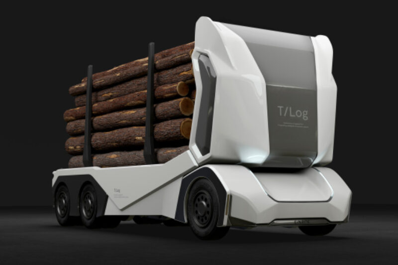 Einride présente un camion forestier électrique, sans chauffeur et sans cabine article image
