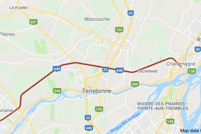 Fermetures complètes de nuit sur l'autoroute 640 est à Terrebonne du 19 au 22 octobre article image