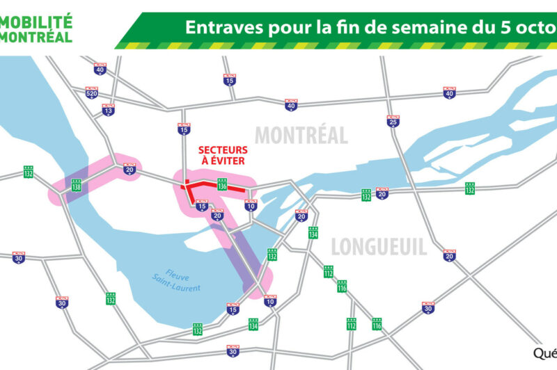 Chantiers du week-end du 5 octobre dans la région de Montréal article image