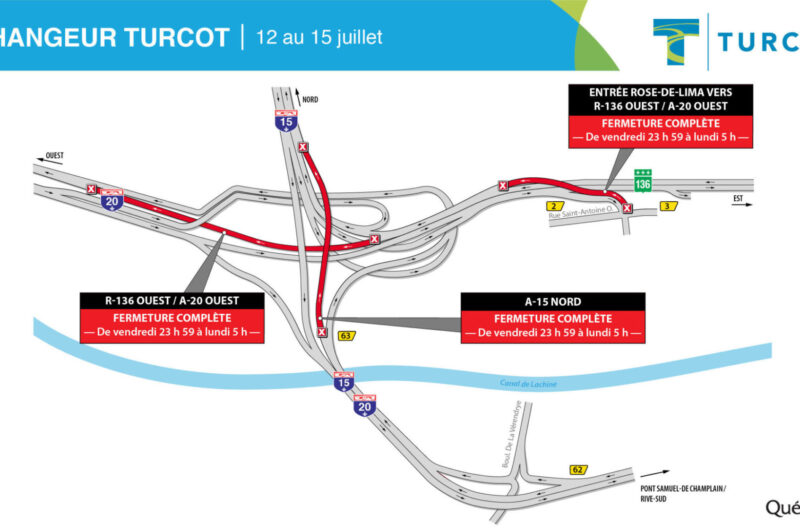Les échangeurs Turcot et St-Pierre à éviter ce week-end article image