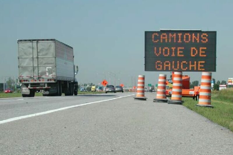 L’autoroute 15 entravée pour installer des systèmes de transport intelligents article image