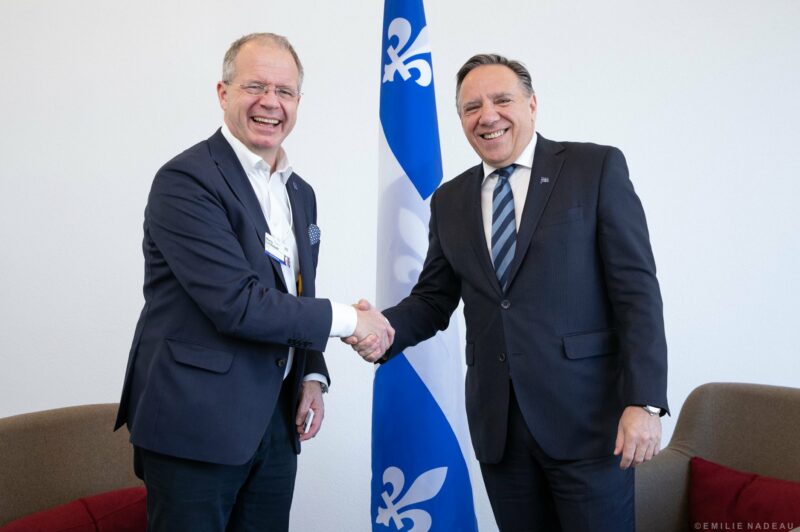Legault parle d’électrification des transports avec Volvo au forum de Davos article image