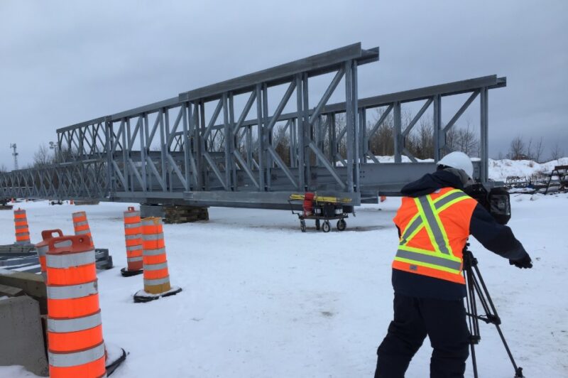 Pont modulaire d’urgence testé à la jonction de la 10 et de la 35 article image