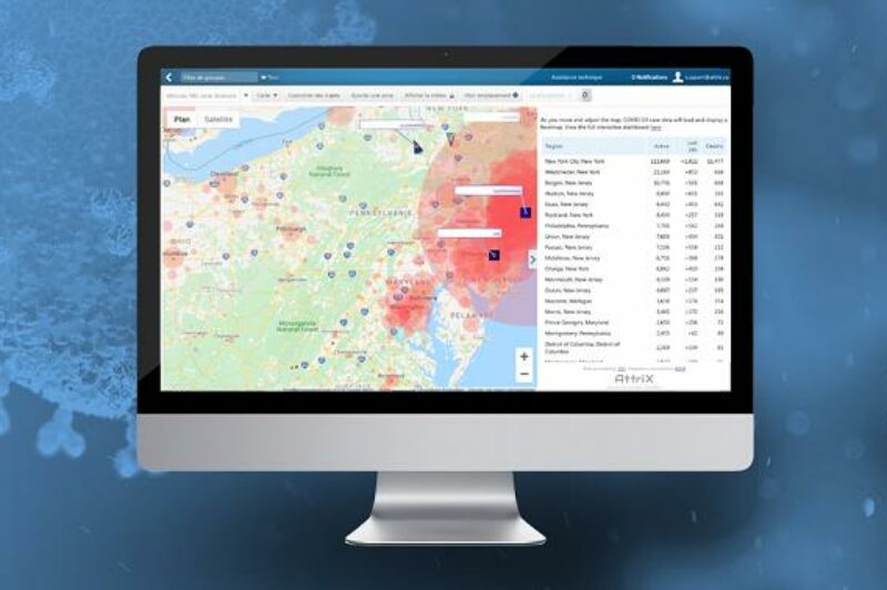 AttriX dévoile sa carte des zones de chaleur pandémiques article image