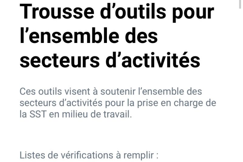 La CNESST offre une application gratuite pour la mise en place des normes sanitaires article image