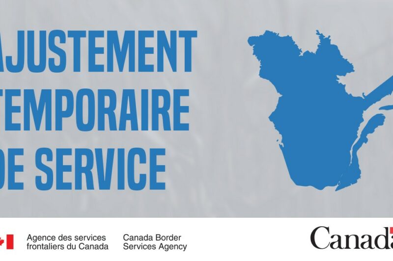 L'ASFC réduit les heures de service à des points de contrôle article image