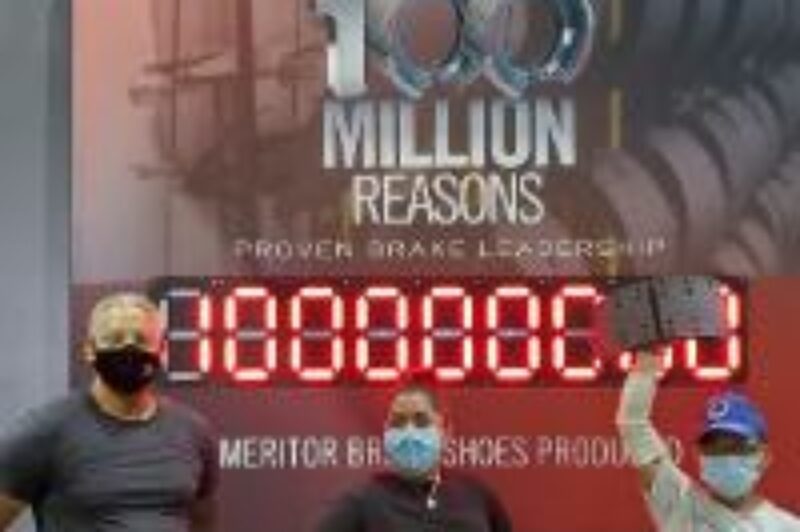 Une usine de Meritor produit son 100 millionième sabot de frein article image