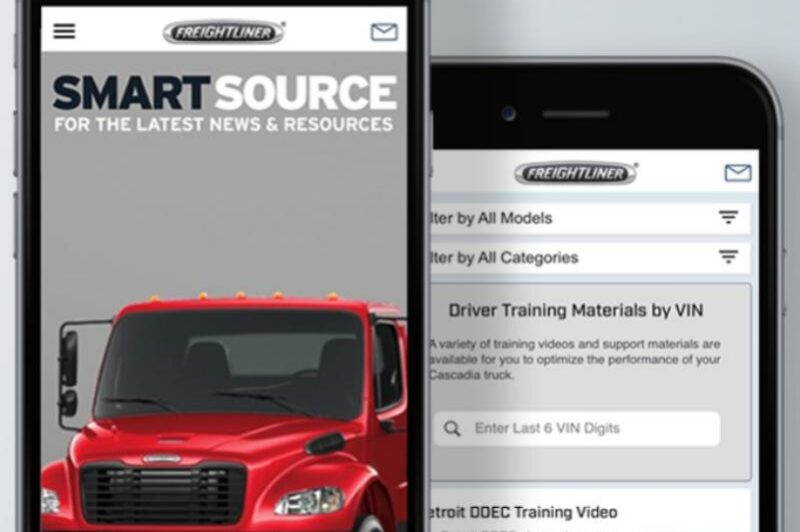 Freightliner met à jour l'application Smart Source article image