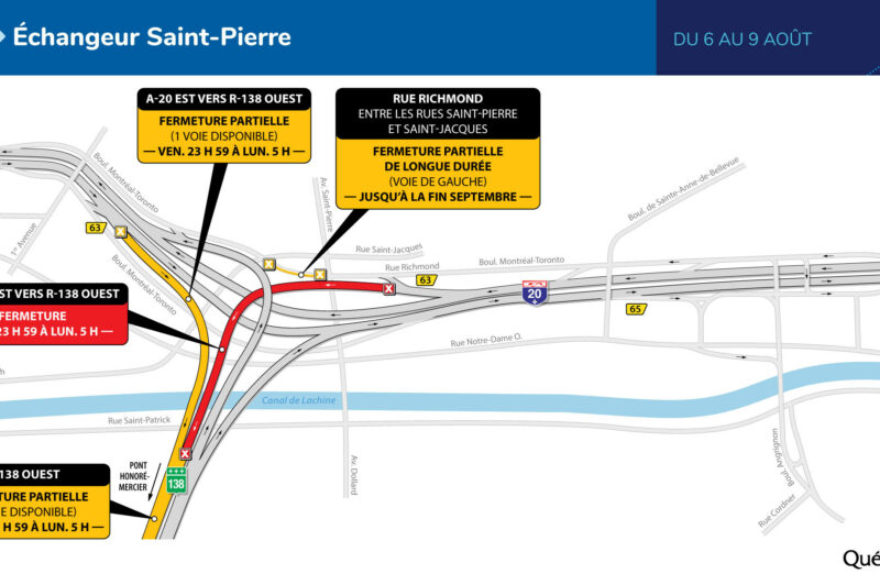 L’échangeur St-Pierre perturbé par des travaux ce week-end article image