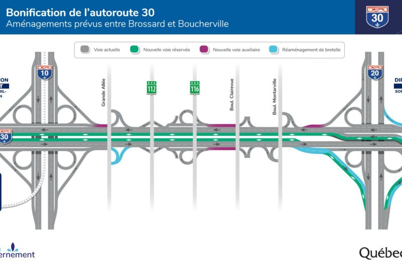 Début cette année des travaux de décongestion de la 30 entre Brossard et Boucherville article image