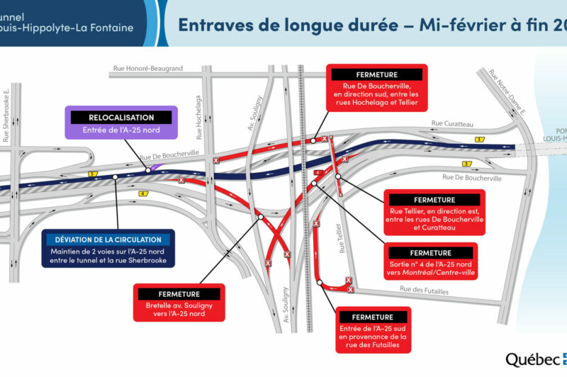 Travaux - Pont Louis-Hippolyte-Lafontaine