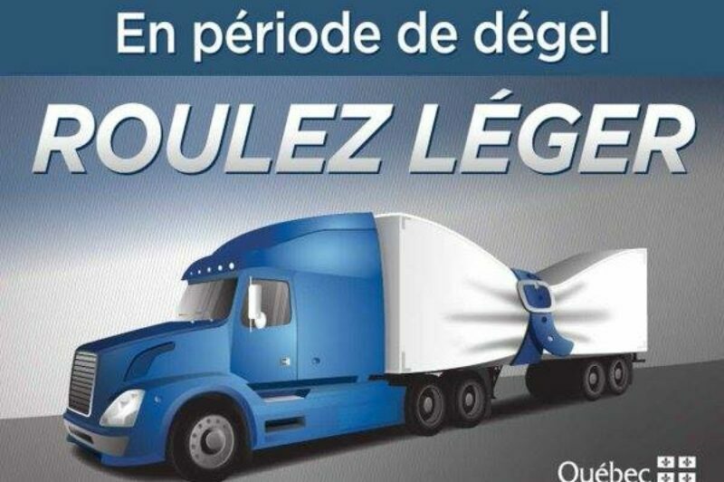 Le MTQ présente les dates de dégel visées article image