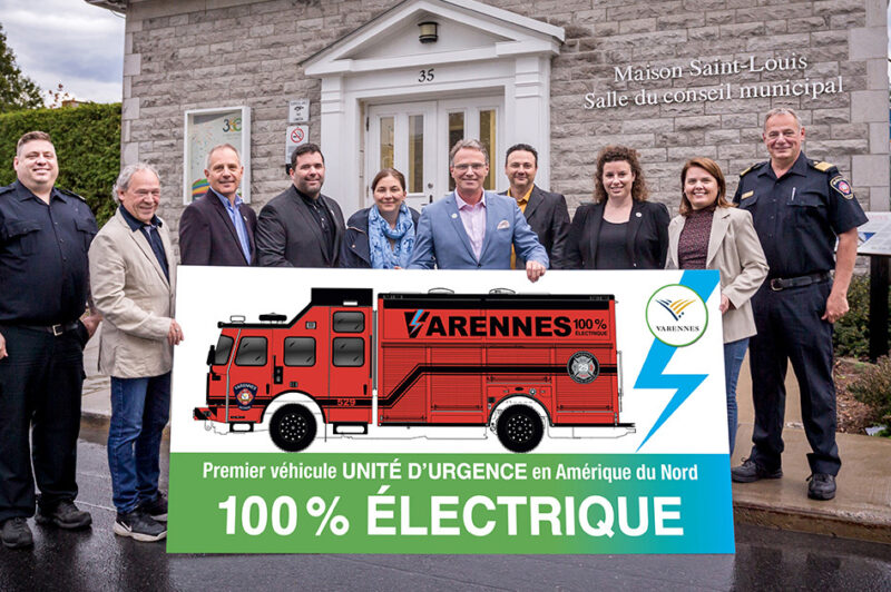 Un camion électrique pour combattre les incendies à Varennes article image