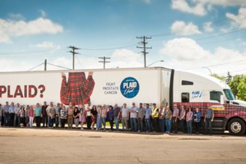 Un camion aux couleurs de la campagne Carreauté pour papa.