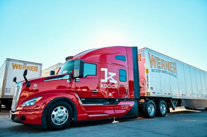 Werner et Kodiak testent des camions autonomes sur une voie dédiée article image