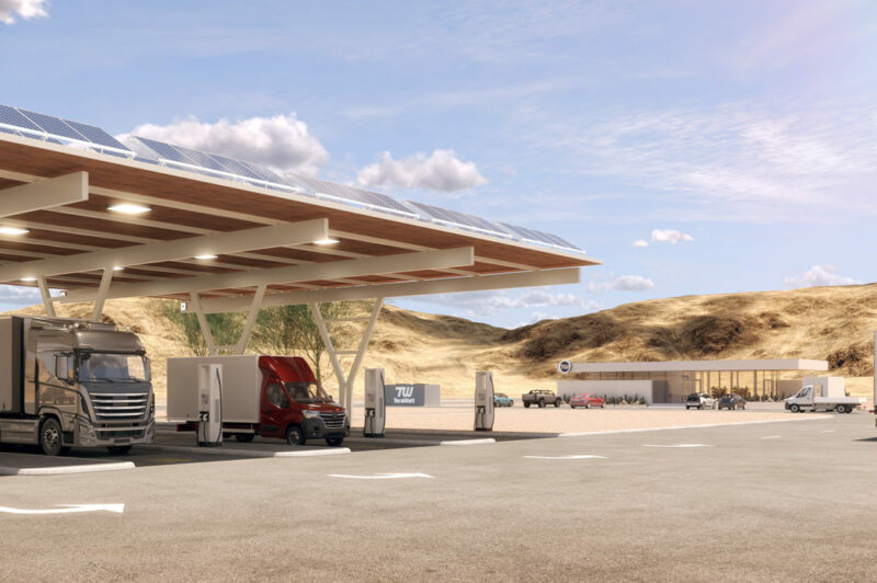 Corridor de recharge de plus de 1 300 km pour camions électriques à batteries article image