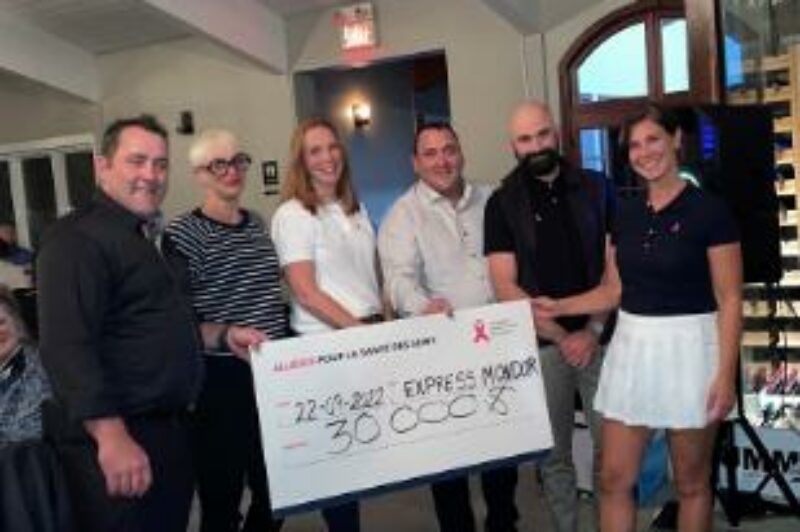 Express Mondor remet 30 000 $ à la Fondation du cancer du sein du Québec article image
