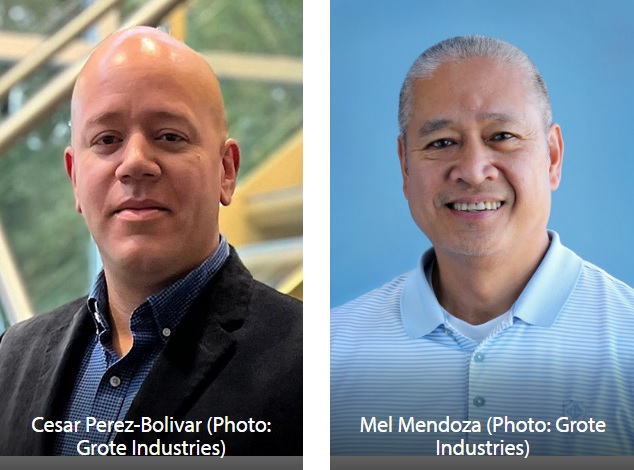 Portrait de Cesar Perez-Bolivar (Grote) et portrait de Mel Mendoza