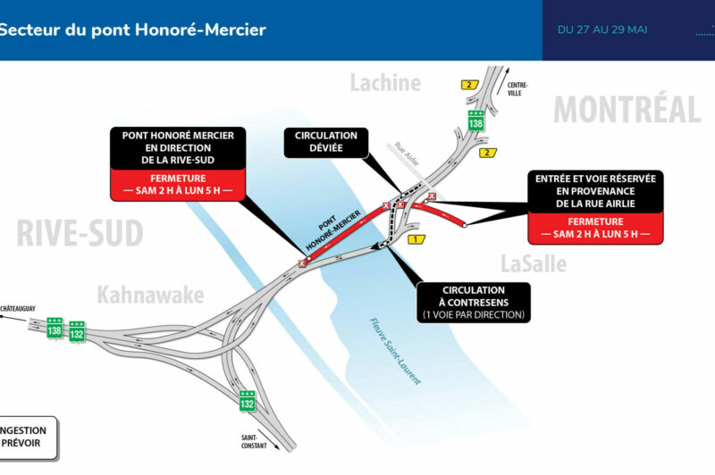 <strong>Une seule voie par direction sur le pont Mercier du 27 au 29 mai</strong> article image