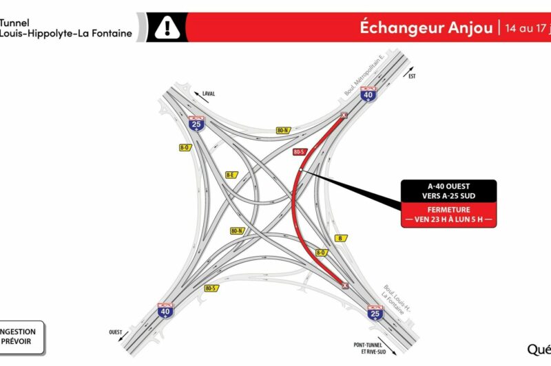 <strong>Le tunnel La Fontaine fermé ce week-end en direction sud</strong> article image
