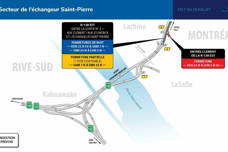 <strong>Entraves majeures dans l’échangeur Saint-Pierre du 7 au 10 juillet</strong> article image