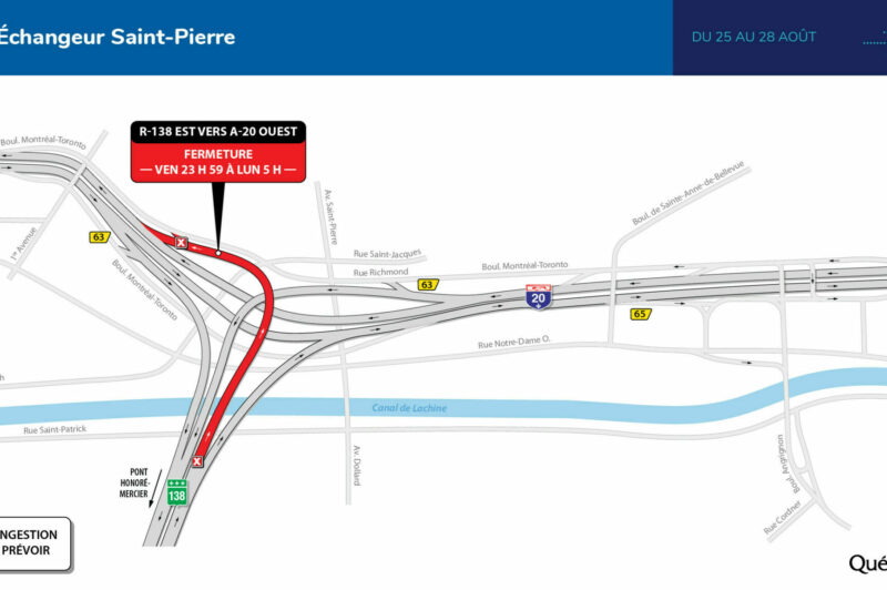 <strong>Perturbations sur le pont Mercier et dans l’échangeur Saint-Pierre ce week-end</strong> article image