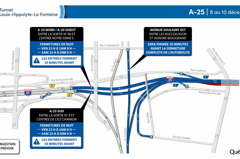 <strong>Le tunnel La Fontaine fermé de nuit dans les deux directions ce week-end</strong> article image