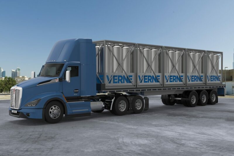 Verne fait la démonstration d'un camion à hydrogène cryo-comprimé en Californie article image