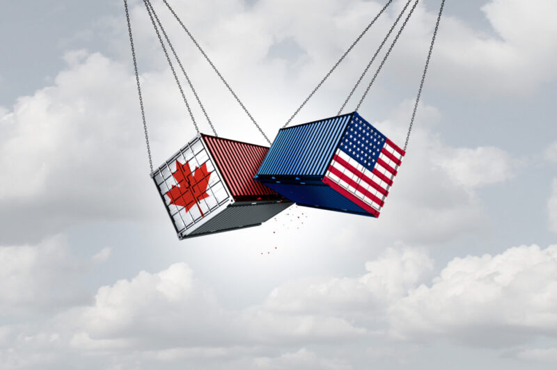 Les tarifs douaniers américains rejetés par les groupes commerciaux et les transporteurs de part et d'autre de la frontière article image