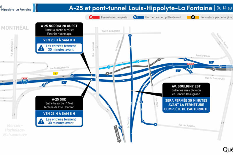 Fermetures de nuit du tunnel La Fontaine ce week-end article image