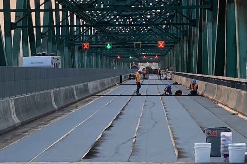 Surveillance par radar photo sur le chantier du pont Laviolette article image