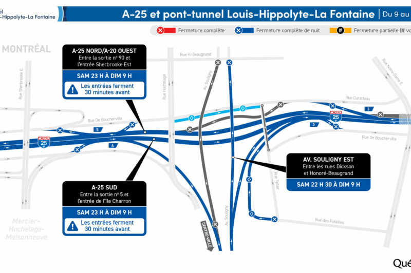 Le tunnel La Fontaine fermé dans la nuit du 9 au 10 août article image