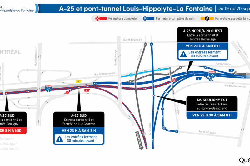 Le tunnel La Fontaine fermé dans la nuit du 19 au 20 septembre article image
