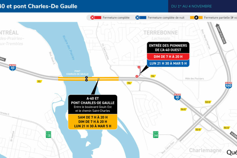 Fermeture partielle du pont Charles-De Gaulle ce week-end article image