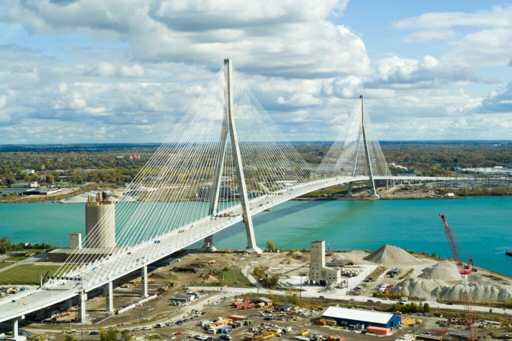 Rendu architectural du pont Gordie Howe