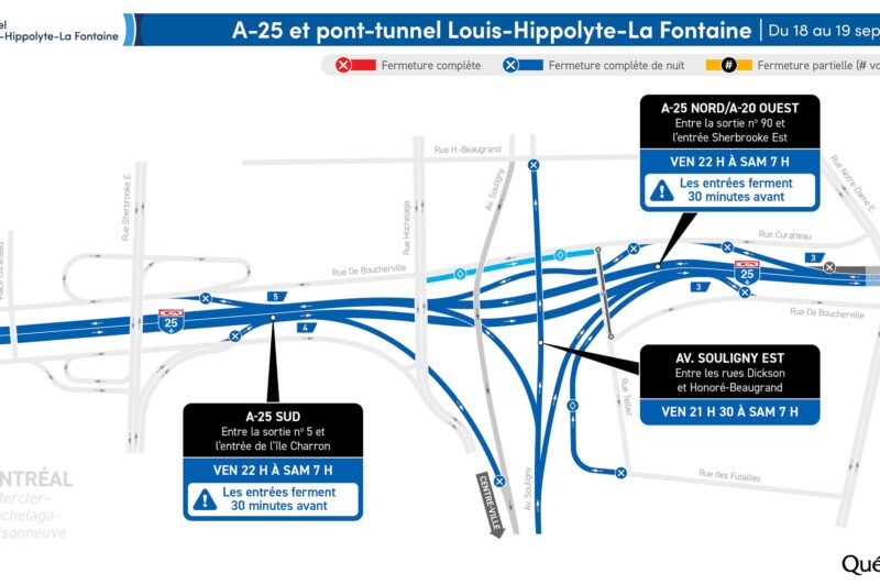 Le tunnel La Fontaine fermé dans la nuit du 18 au 19 septembre article image