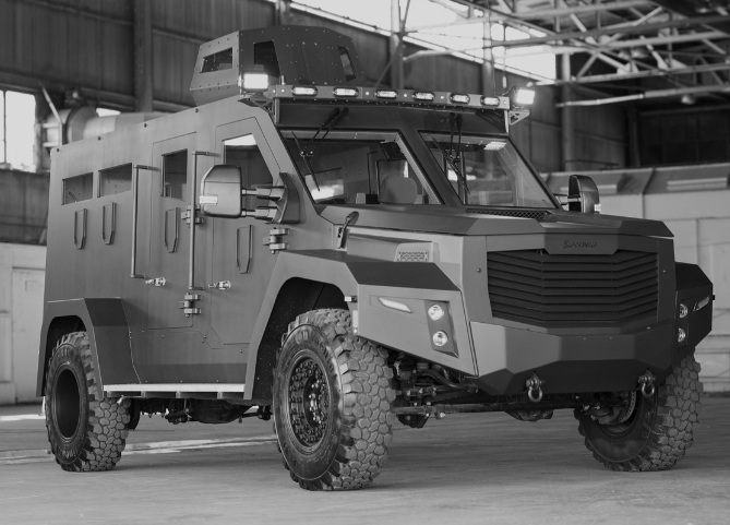 Blackwolf blindé destiné à des applications militaires